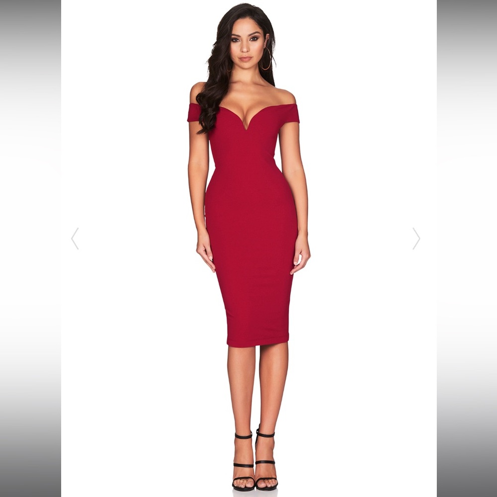 ELENA MIDI IN RUBY COLOR